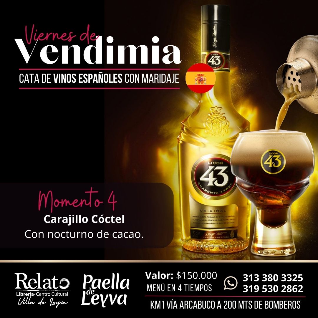 licor 43 carajillo paella villa de leyva