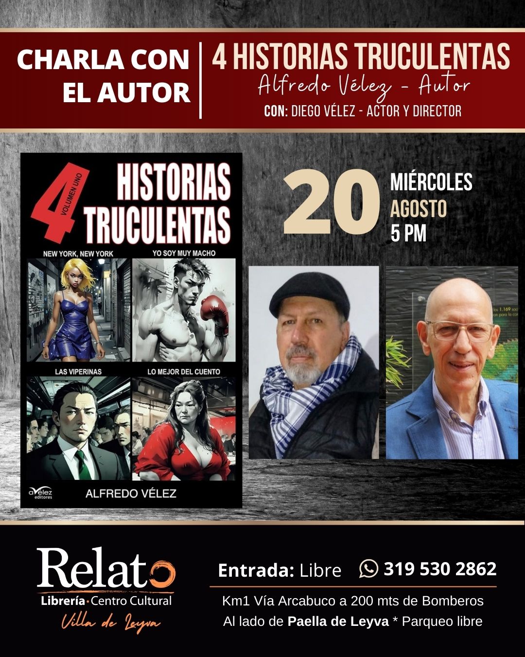 cuento relato villa de leyva alfredo velez autores libro libreria