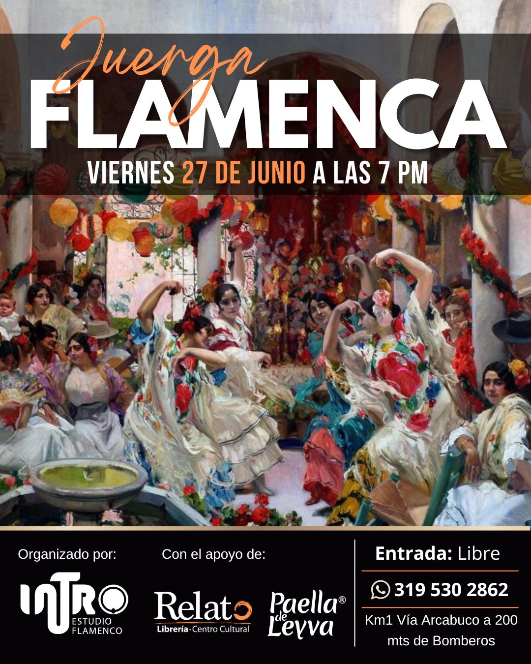 juerga flamenca relato paella junio