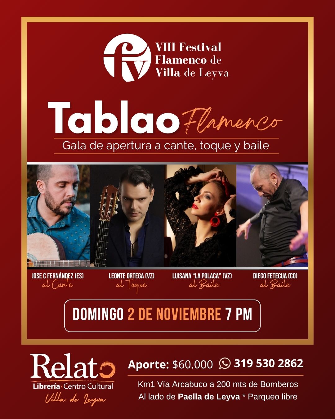 tablao flamenco apertura festival villa leyva relato