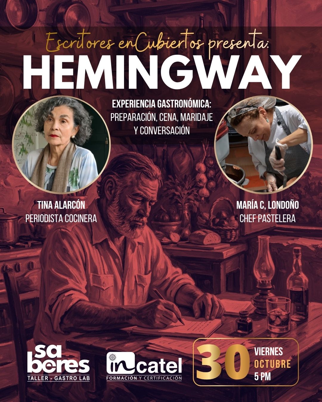 hemingway escritores cubiertos sabores relato incatel paella villa leyva