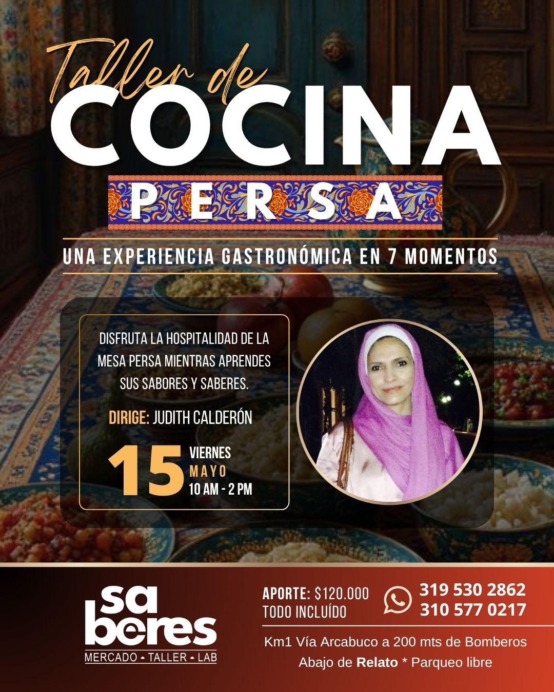 taller cocina persa villa leyva sabores mayo